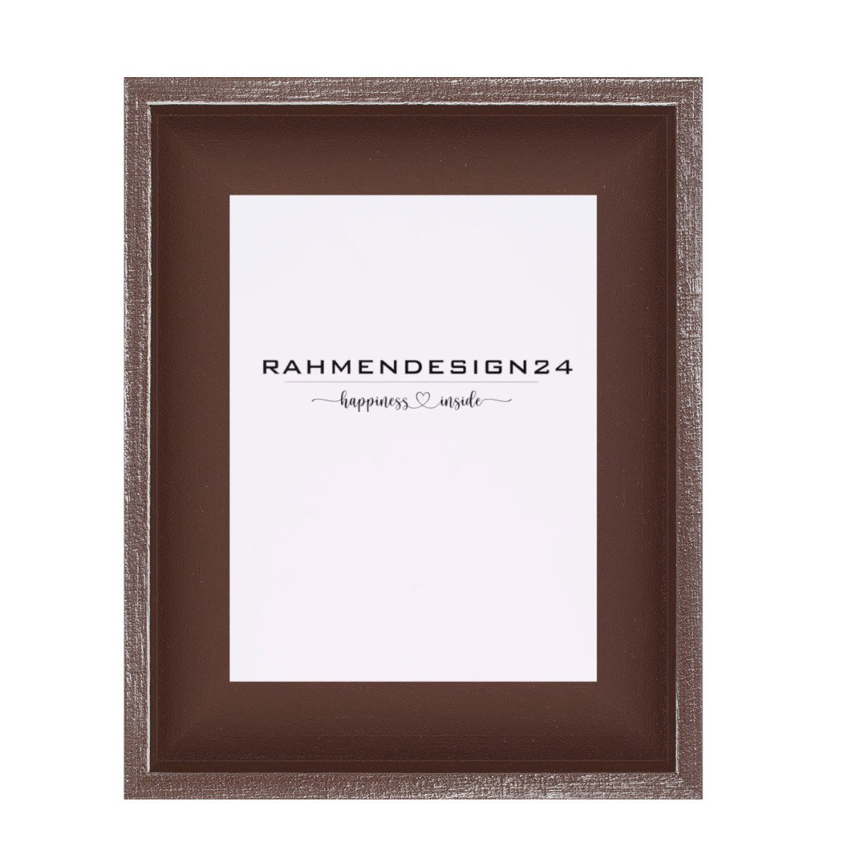 Schattenfugenrahmen Chloe Massivholz Dunkelbraun