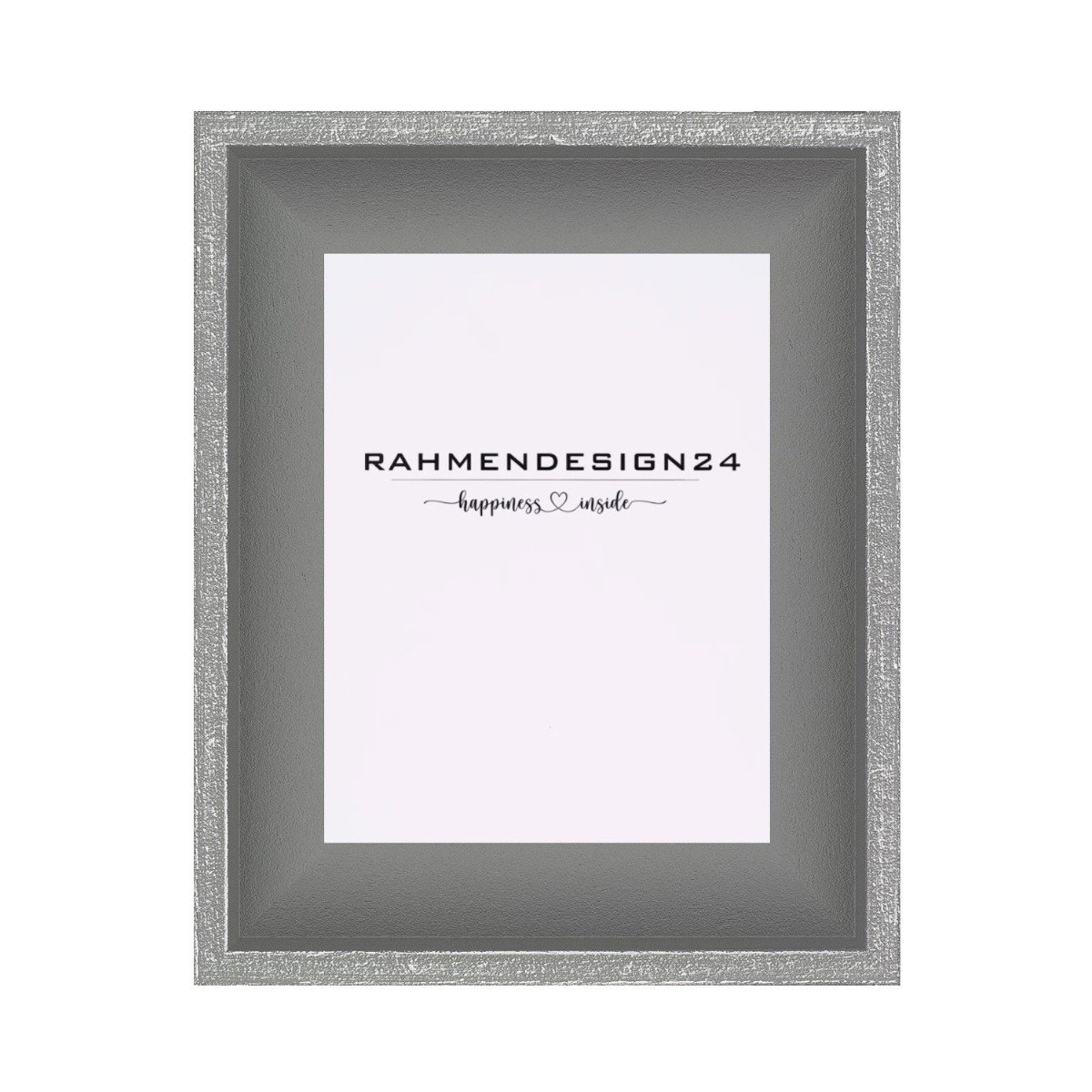 Schattenfugenrahmen Chloe Massivholz Dunkelgrau 55x118