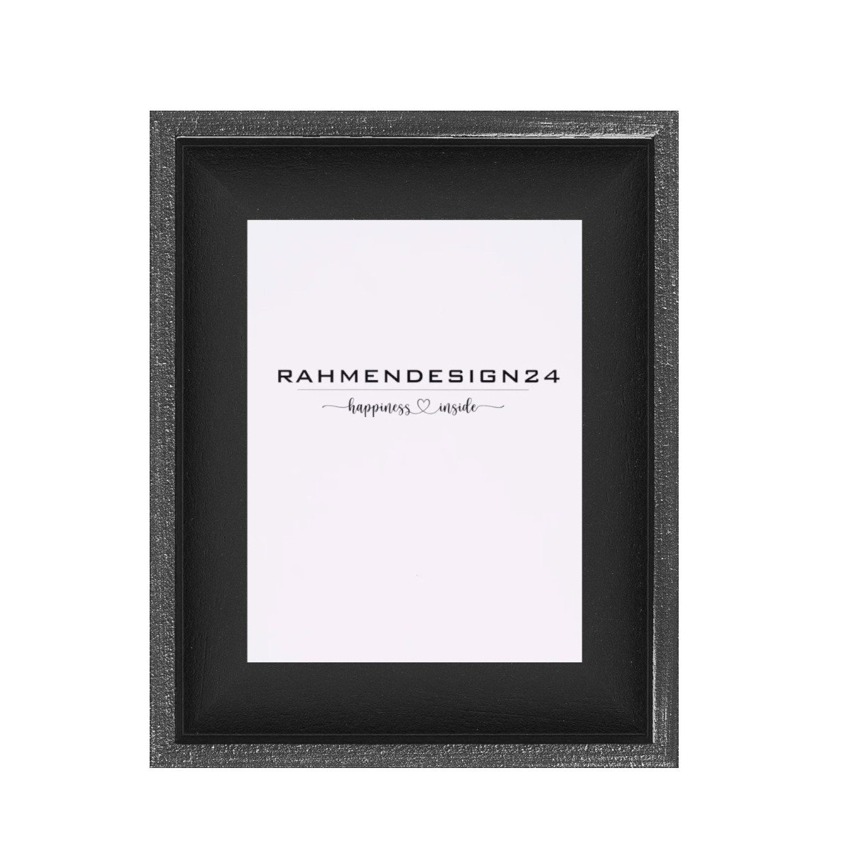 Schattenfugenrahmen Chloe Massivholz Schwarz 55x118